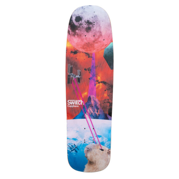 Switch Capybara Collage Dorable and light high performance Cruiser Skateboard deck with waterproof features