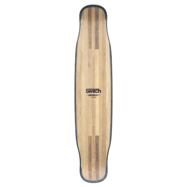 Durable light and waterproof Freestyle longboard deck Switch Meerkat