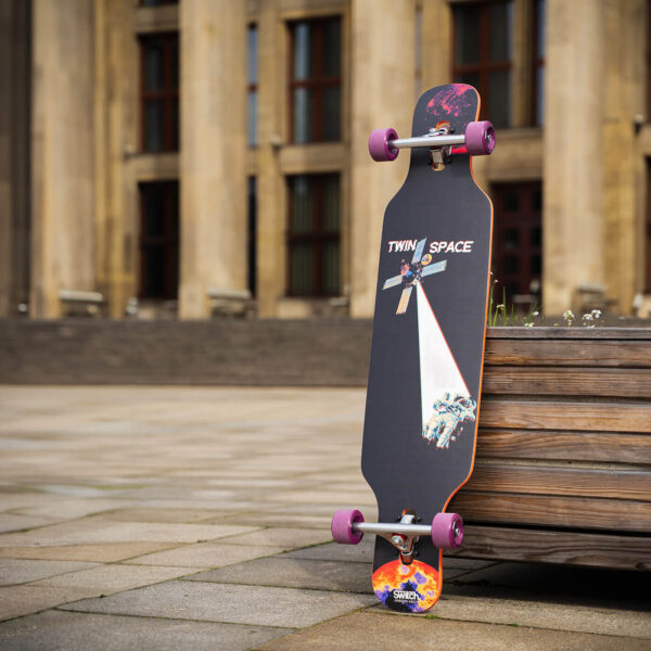 Switch twin v2 drop-through longboard complete