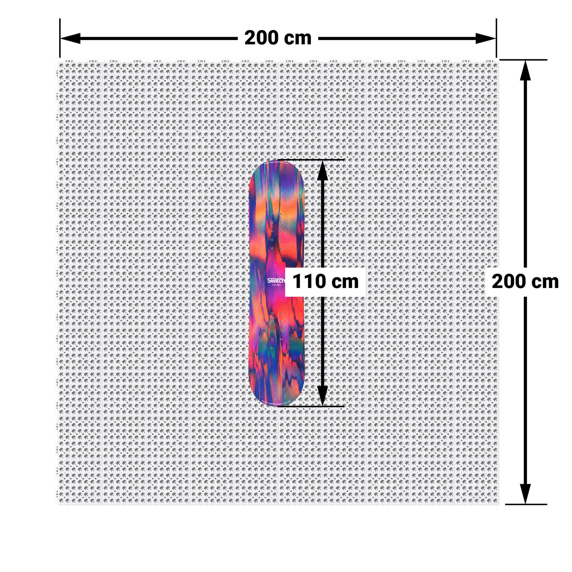 SnowGrid Full Size 200 × 200 cm training surface
