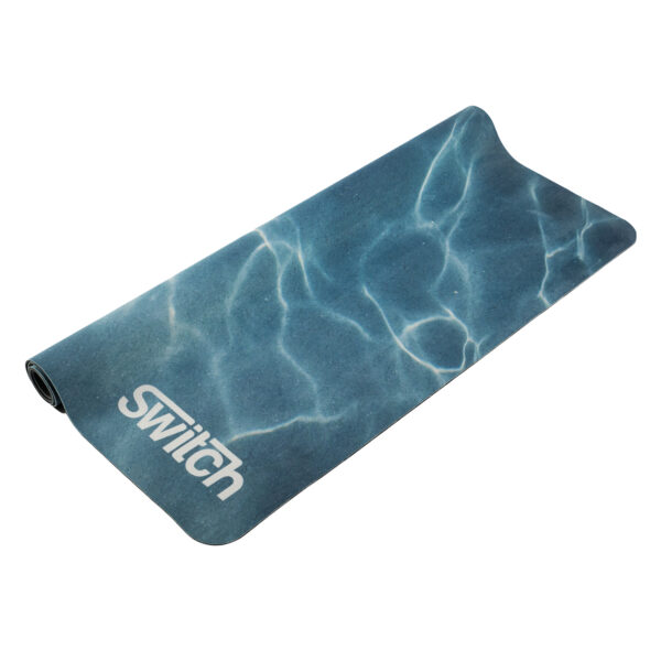 Switch Training Mat Small 140 × 100 cm — blue mat, angled view