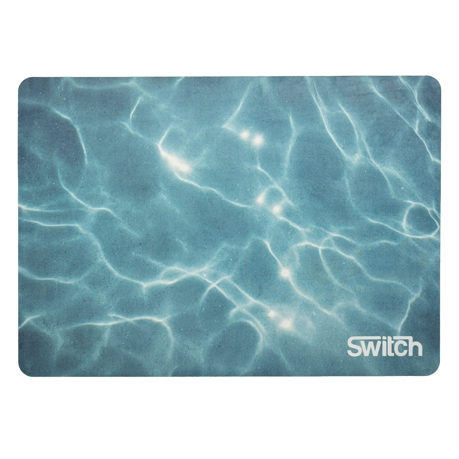 Switch Training Mat Small 140 × 100 cm — top view, blue water pattern